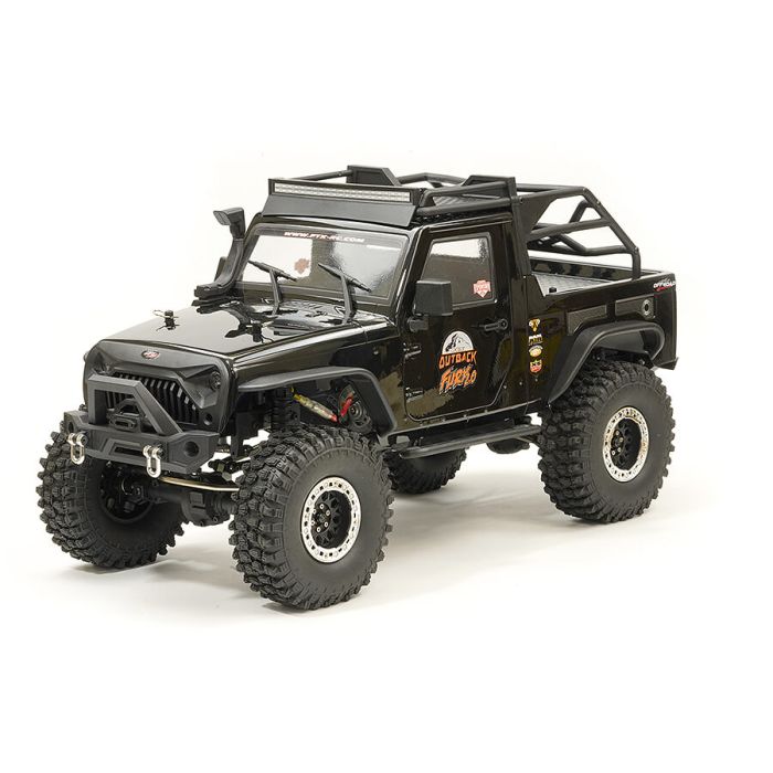 FTX 1:10 Outback Fury 2.0 4X4 RTR RC Trail Crawler Truck w/ Lights - Black