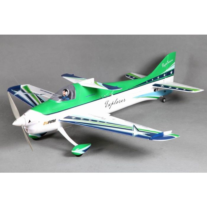FMS Explorer F3A Sport RC Pattern Plane (1020mm) ARTF (no Tx/Rx/Batt) - Green