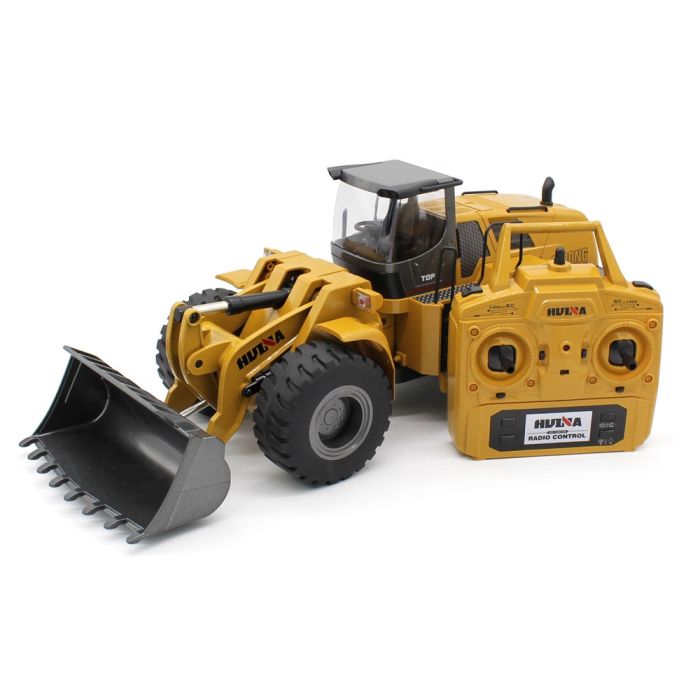 Huina RC Die-Cast Metal Wheel Loader Bulldozer - Sound & Lights