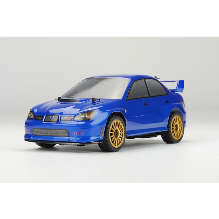 Carisma 1:24 GT24 2006 Subaru STI Micro RTR RC Rally Car - Blue