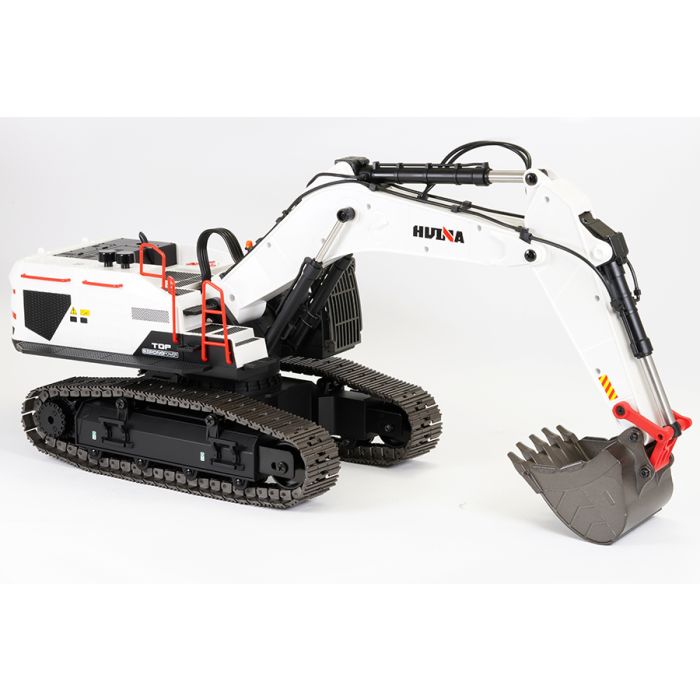 Huina RC Excavator Digger w/Metal Parts, 4 x Tools, LED Lights & Sound