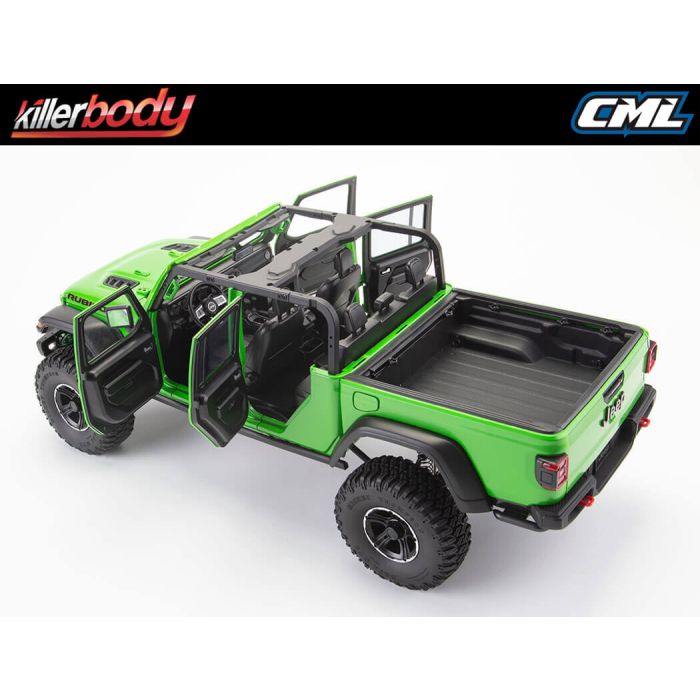 Killerbody 1/10 Jeep Wrangler Gladiator Rubicon RC Car Body Cockpit Set
