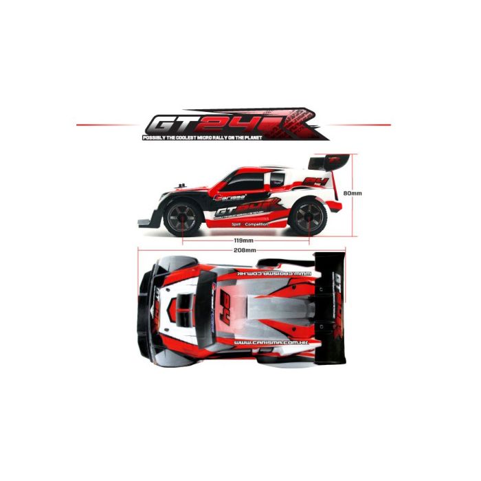 Carisma 1:24 GT24R RTR 4WD Extremely Fast Brushless RC Rally Car