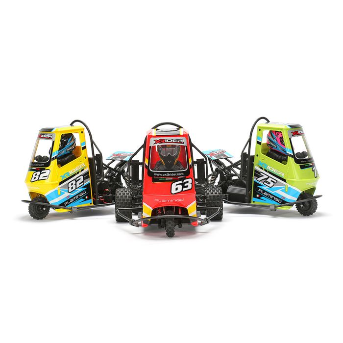 X-RIDER FLAMINGO 1/8 RTR RC RACING TUK TUK TRIKE - YELLOW