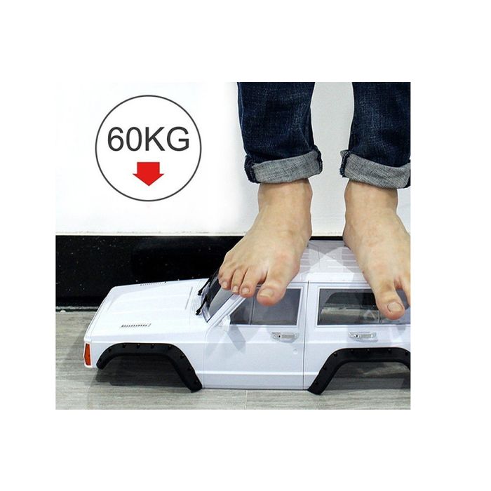 Fastrax 1/10 Rockee Jeep Cherokee XJ Hardbody w/Interior RC Car Body - White