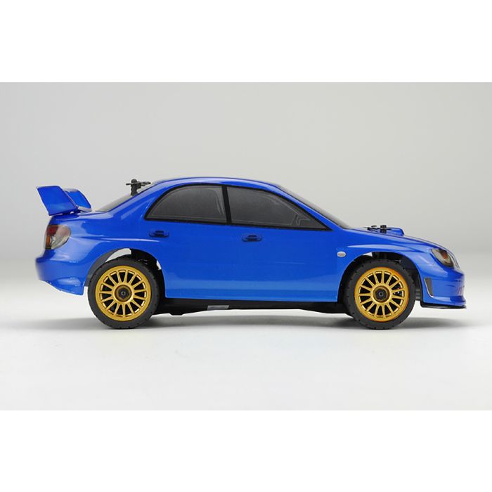 Carisma 1:24 GT24 2006 Subaru STI Micro RTR RC Rally Car - Blue