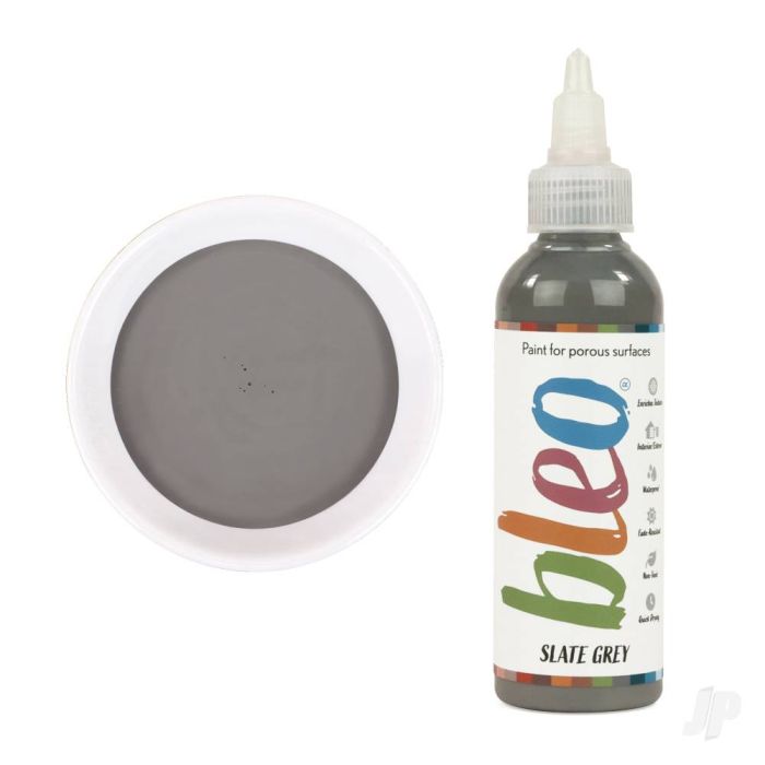 Bleo Gel Paint - Slate Grey (100ml) - Waterproof Outdoor Wood Fabric Stain & MORE!