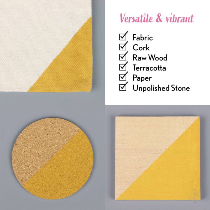 Bleo Gel Paint - Mustard (100ml) - Waterproof Outdoor Wood Fabric Stain & MORE!