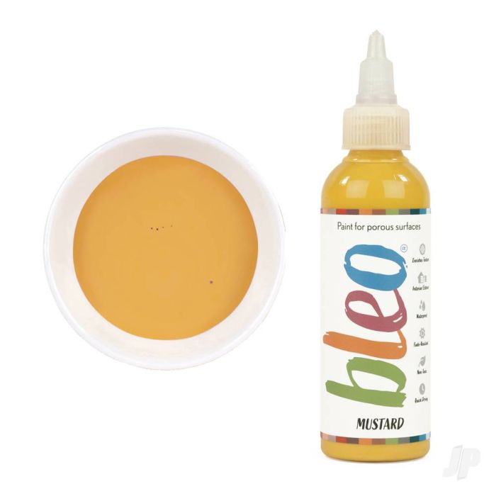 Bleo Gel Paint - Mustard (100ml) - Waterproof Outdoor Wood Fabric Stain & MORE!