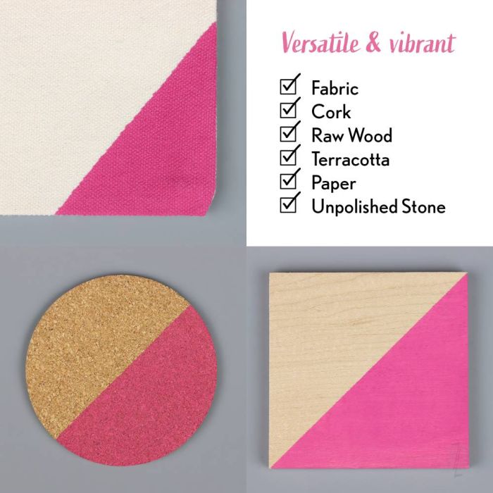 Bleo Gel Paint - Fuschia (100ml) - Waterproof Outdoor Wood Fabric Stain & MORE!
