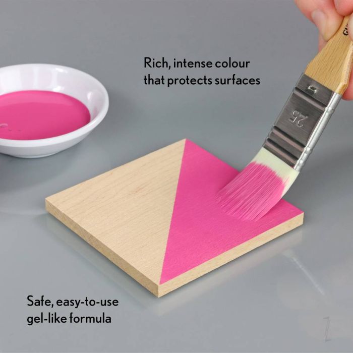 Bleo Gel Paint - Fuschia (100ml) - Waterproof Outdoor Wood Fabric Stain & MORE!