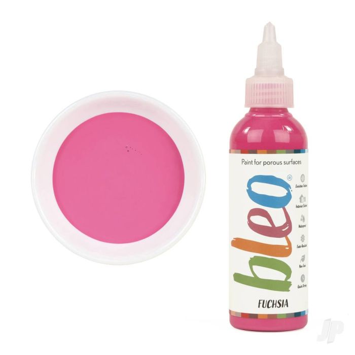 Bleo Gel Paint - Fuschia (100ml) - Waterproof Outdoor Wood Fabric Stain & MORE!