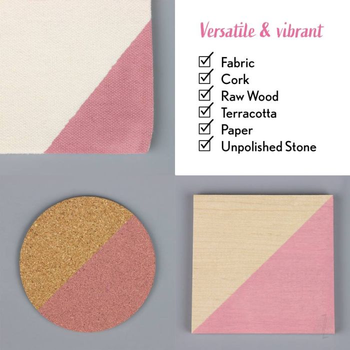 Bleo Gel Paint - Dusty Rose (100ml) - Waterproof Outdoor Wood Fabric Stain & MORE!