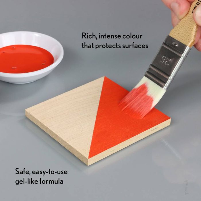 Bleo Gel Paint - Poppy Red (100ml) - Waterproof Outdoor Wood Fabric Stain & MORE!