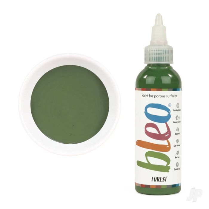 Bleo Gel Paint - Forest (100ml) - Waterproof Outdoor Wood Fabric Stain & MORE!