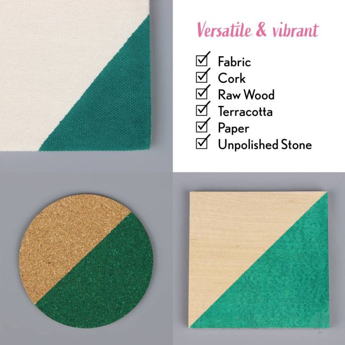 Bleo Gel Paint - Dark Emerald (100ml) - Waterproof Outdoor Wood Fabric Stain & MORE!