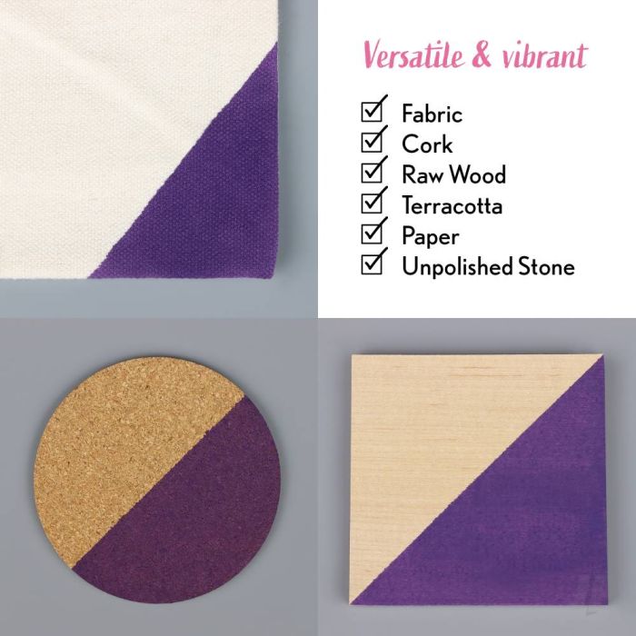 Bleo Gel Paint - Violet (100ml) - Waterproof Outdoor Wood Fabric Stain & MORE!