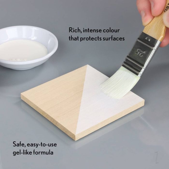 Bleo Gel Paint - Snow (250ml) - Waterproof Outdoor Wood Fabric Stain & MORE!