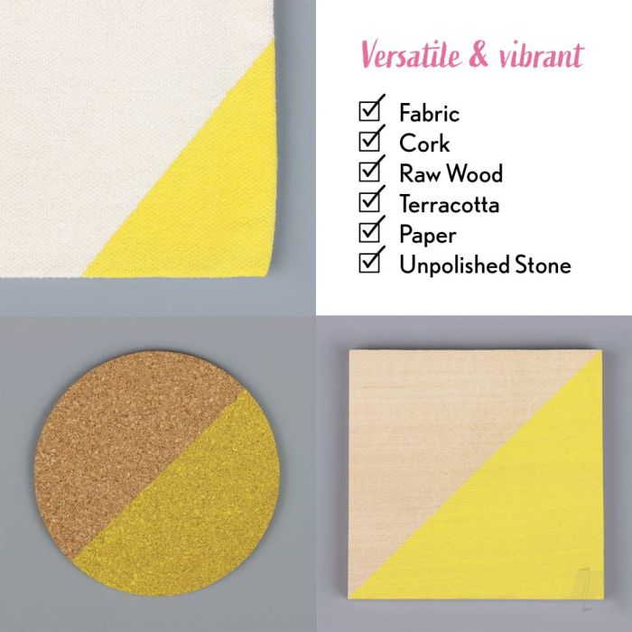 Bleo Gel Paint - Lemon (250ml) - Waterproof Outdoor Wood Fabric Stain & MORE!