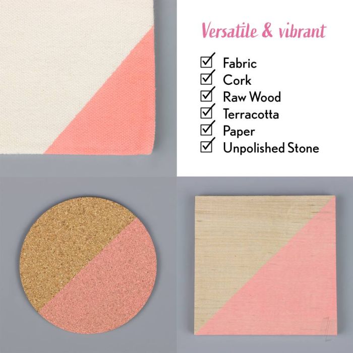 Bleo Gel Paint - Coral (250ml) - Waterproof Outdoor Wood Fabric Stain & MORE!