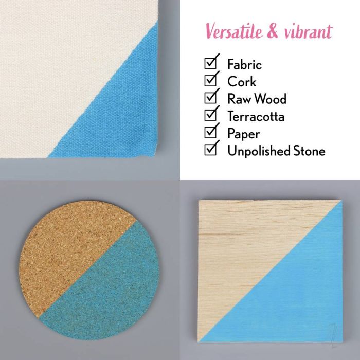 Bleo Gel Paint - Cerulean (250ml) - Waterproof Outdoor Wood Fabric Stain & MORE!