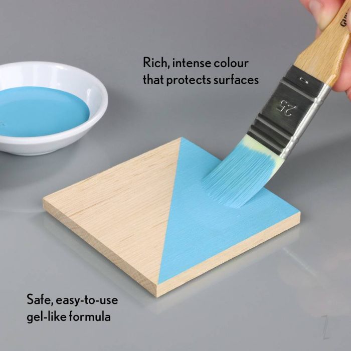 Bleo Gel Paint - Cerulean (250ml) - Waterproof Outdoor Wood Fabric Stain & MORE!