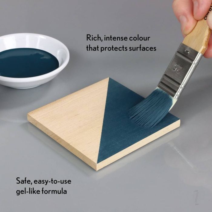 Bleo Gel Paint - River Blue (250ml) - Waterproof Outdoor Wood Fabric Stain & MORE!
