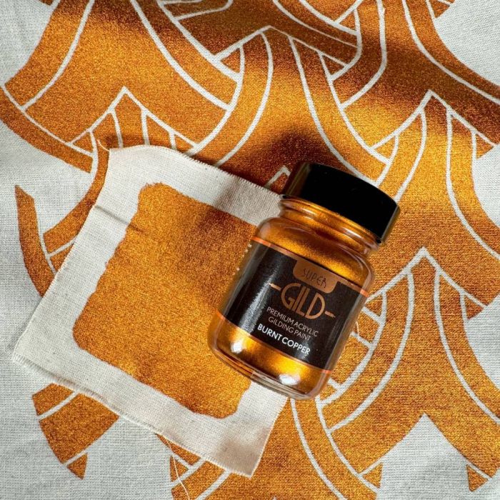 Guild Lane Super GILD Acrylic Gilding Enamel Paint, Burnt Copper (125ml)