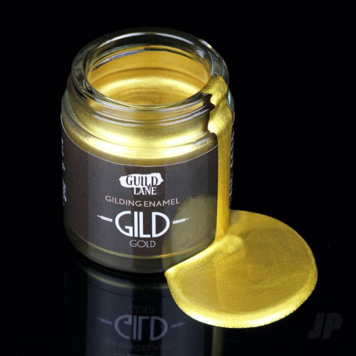 Gild Materials Gilding Gold Leaf Enamel Paint | 60ml Jar | For Craft Model