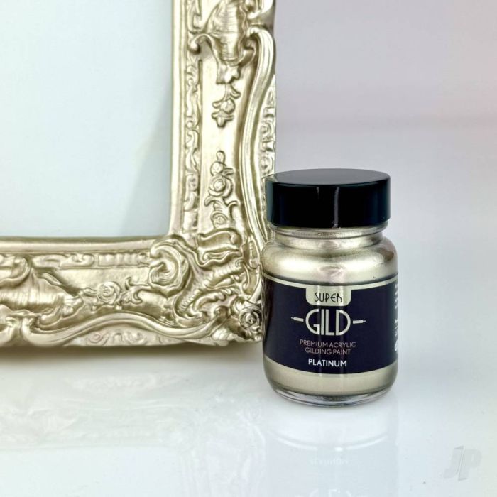 Guild Lane Super GILD Acrylic Gilding Enamel Paint, Platinum (60ml)