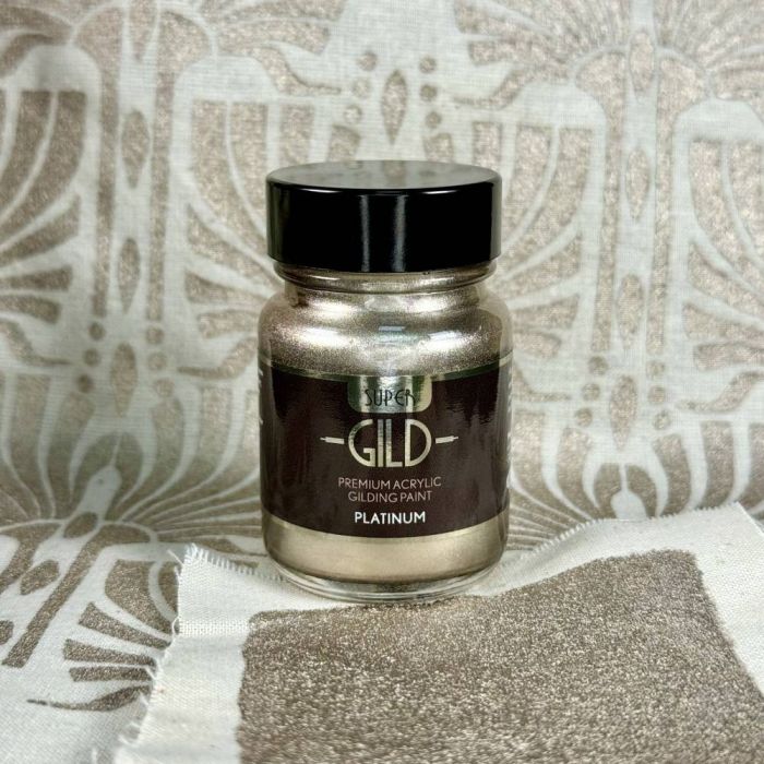 Guild Lane Super GILD Acrylic Gilding Enamel Paint, Platinum (125ml)