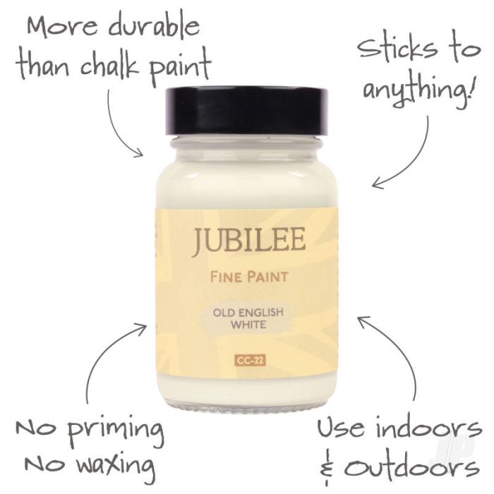 Guild Lane Jubilee All Purpose Acrylic Paint - Old English White (60ml)