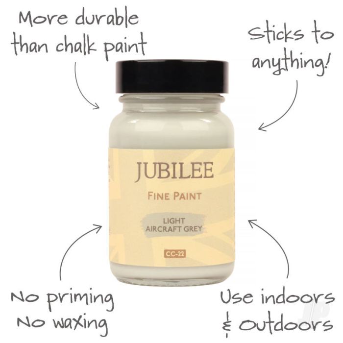 Guild Lane Jubilee All Purpose Acrylic Paint - Light Aircraft Grey (60ml)