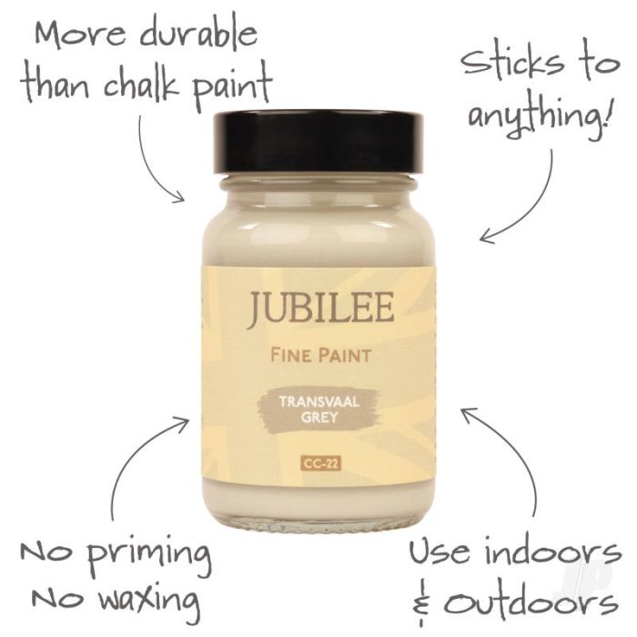 Guild Lane Jubilee All Purpose Acrylic Paint - Transvaal Grey (60ml)