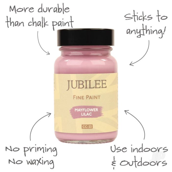 Guild Lane Jubilee All Purpose Acrylic Paint - Mayflower Lilac Purple (60ml)