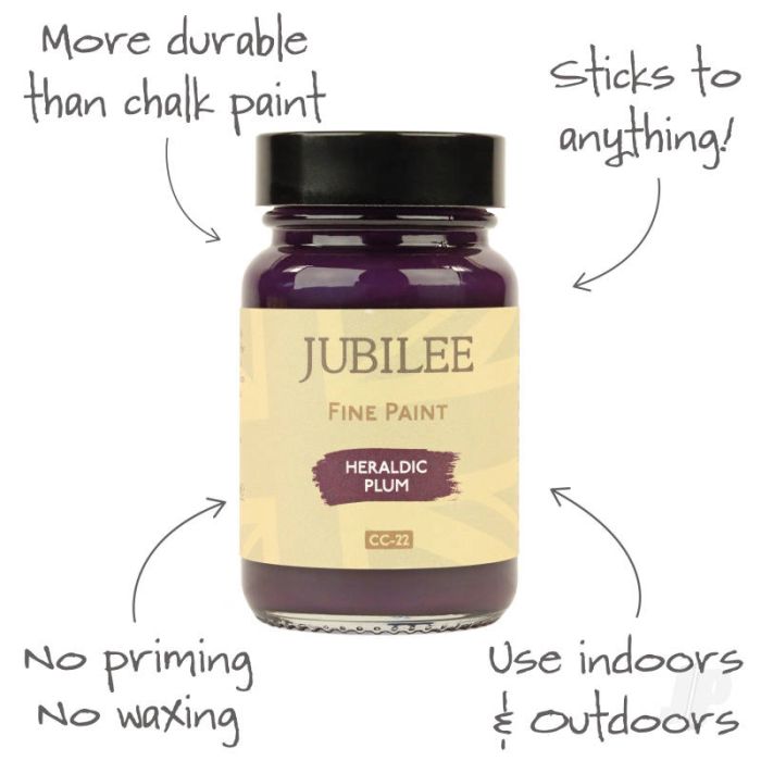 Guild Lane Jubilee All Purpose Acrylic Paint - Heraldic Plum Purple (60ml)