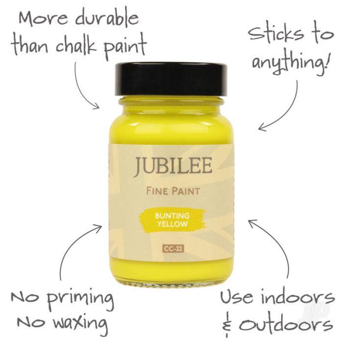 Guild Lane Jubilee All Purpose Acrylic Paint - Bunting Yellow (60ml)