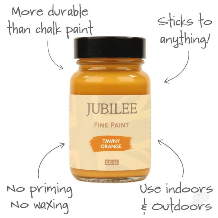 Guild Lane Jubilee All Purpose Acrylic Paint - Tawny Orange (60ml)