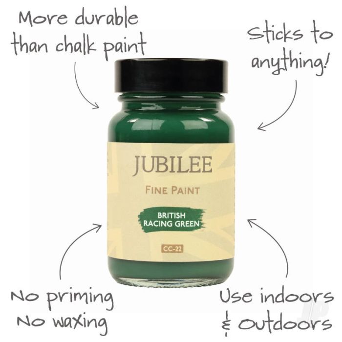 Guild Lane Jubilee All Purpose Acrylic Paint - British Racing Green (60ml)