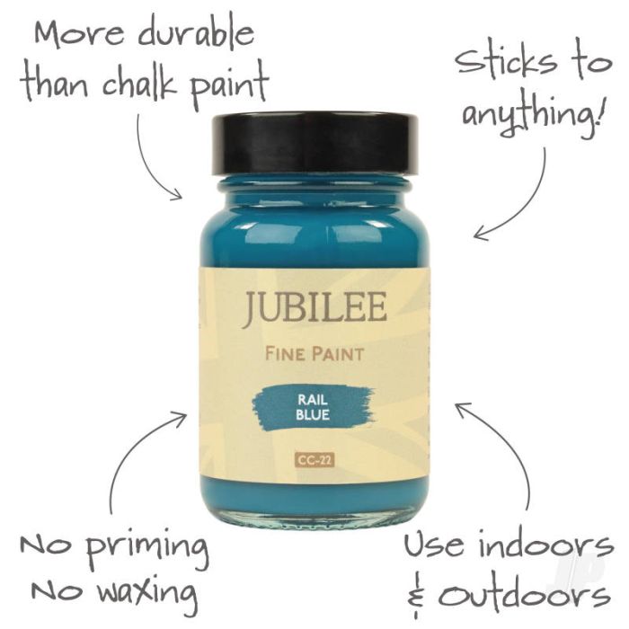 Guild Lane Jubilee All Purpose Acrylic Paint - Rail Blue (60ml)