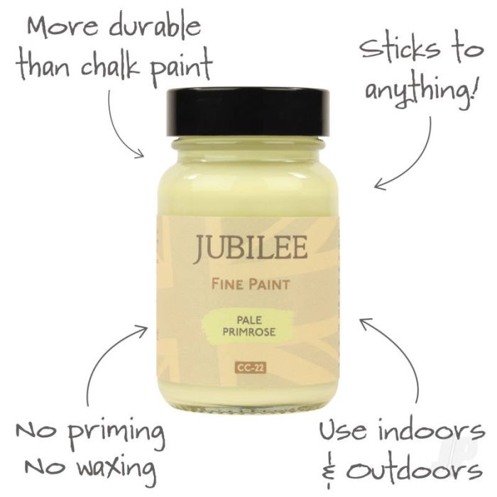 Guild Lane Jubilee All Purpose Acrylic Paint - Pale Primrose Yellow (60ml)