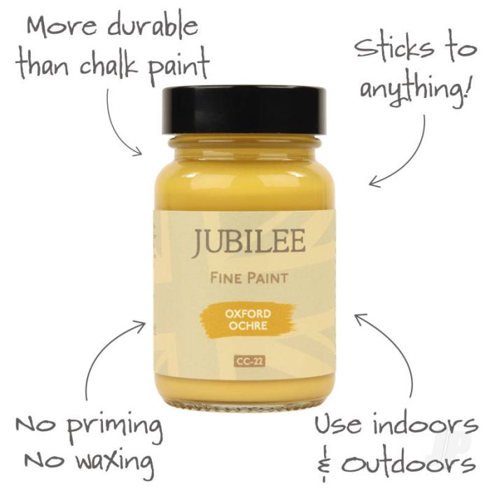 Guild Lane Jubilee All Purpose Acrylic Paint - Oxford Ochre Orange Yellow (60ml)