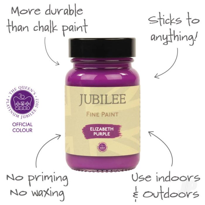 Guild Lane Jubilee All Purpose Acrylic Paint - Elizabeth Purple (60ml)