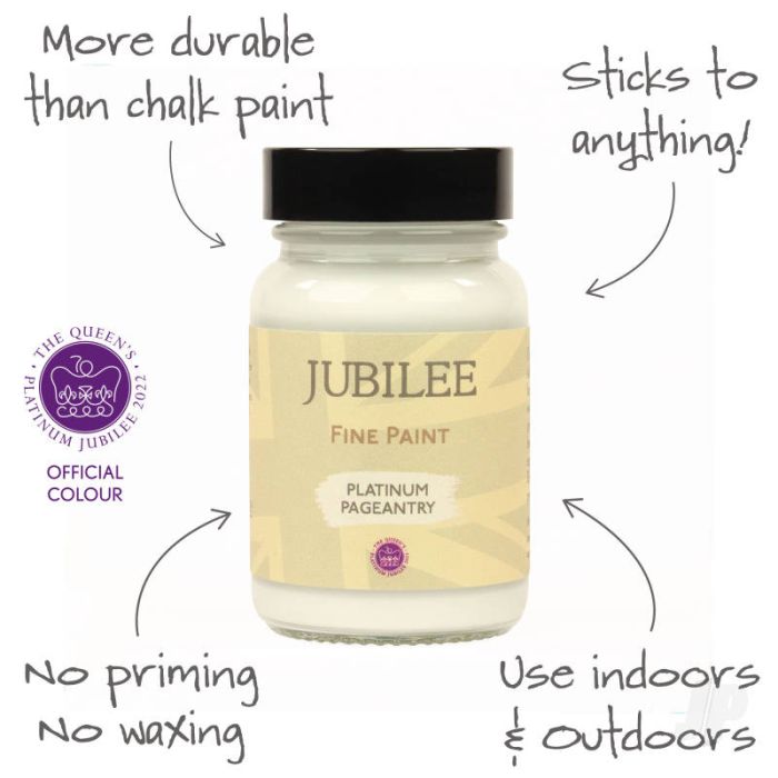 Guild Lane Jubilee All Purpose Acrylic Paint - Platinum Pageantry (60ml)