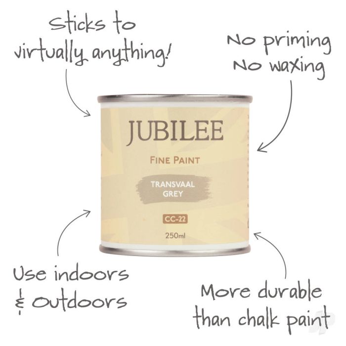 Guild Lane Jubilee All Purpose Acrylic Paint - Transvaal Grey (250ml)