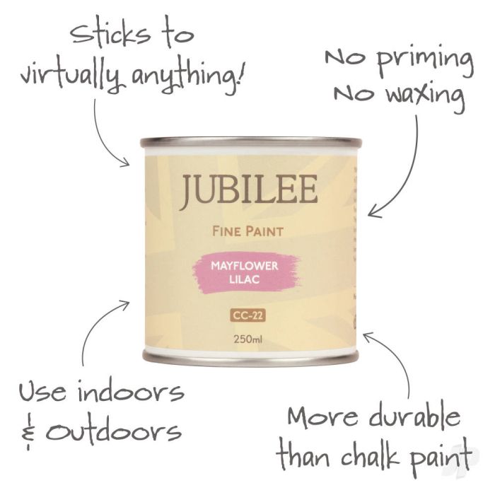 Guild Lane Jubilee All Purpose Acrylic Paint - Mayflower Lilac (250ml)