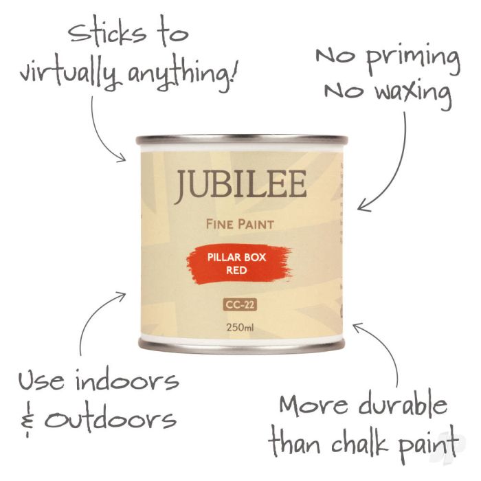 Guild Lane Jubilee All Purpose Acrylic Paint - Pillar Box Red (250ml)