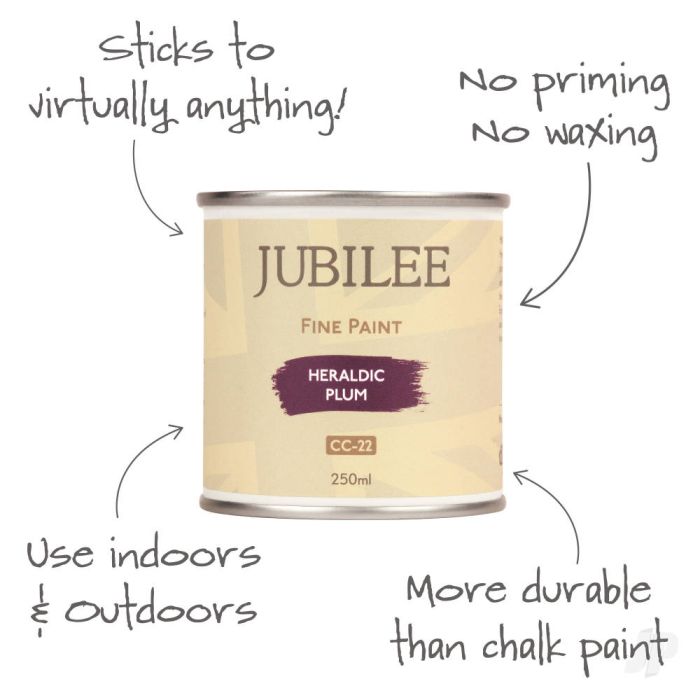 Guild Lane Jubilee All Purpose Acrylic Paint - Heraldic Plum (250ml)