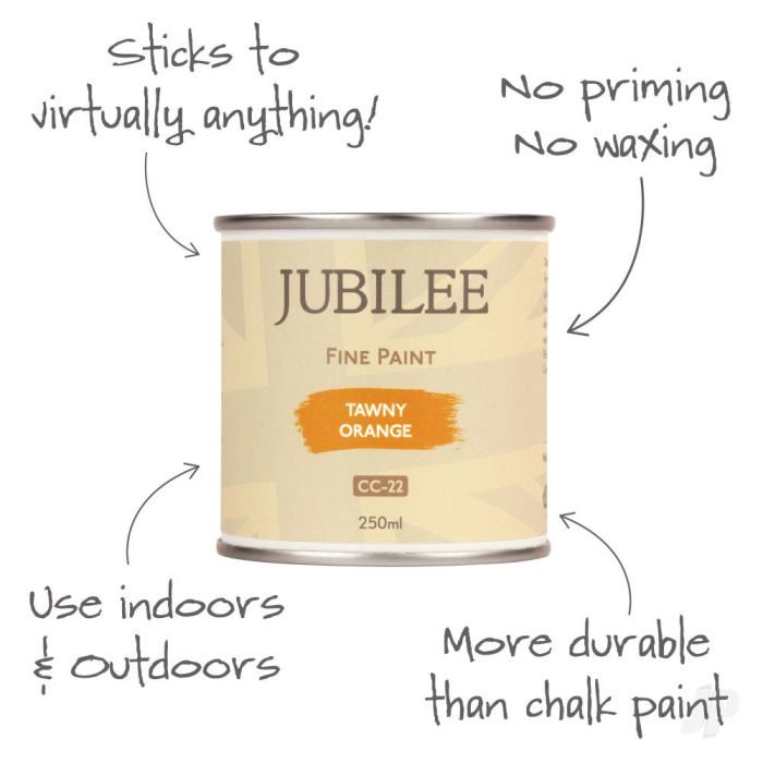Guild Lane Jubilee All Purpose Acrylic Paint - Tawny Orange (250ml)