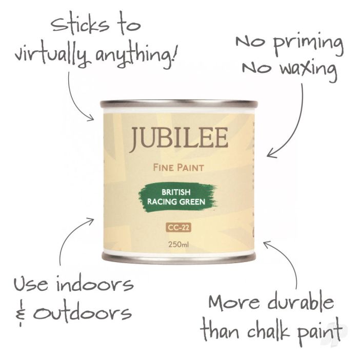 Guild Lane Jubilee All Purpose Acrylic Paint - British Racing Green (250ml)